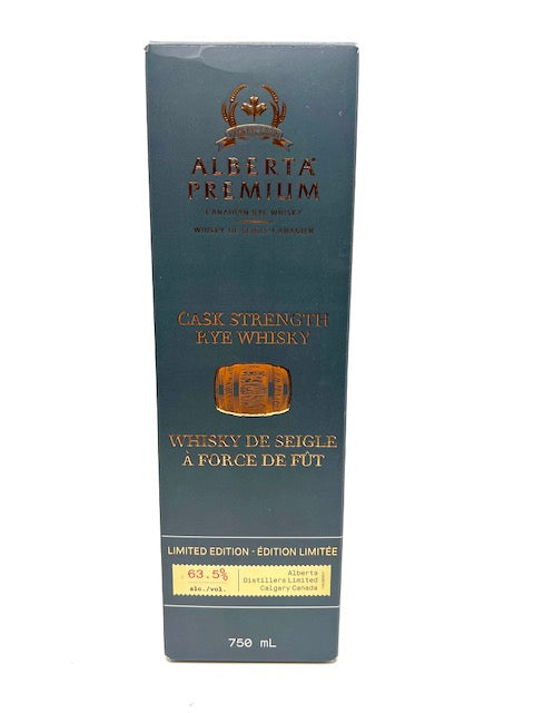 "RARE" Alberta Premium "Cask strength" RYE 750ml. limited edition
